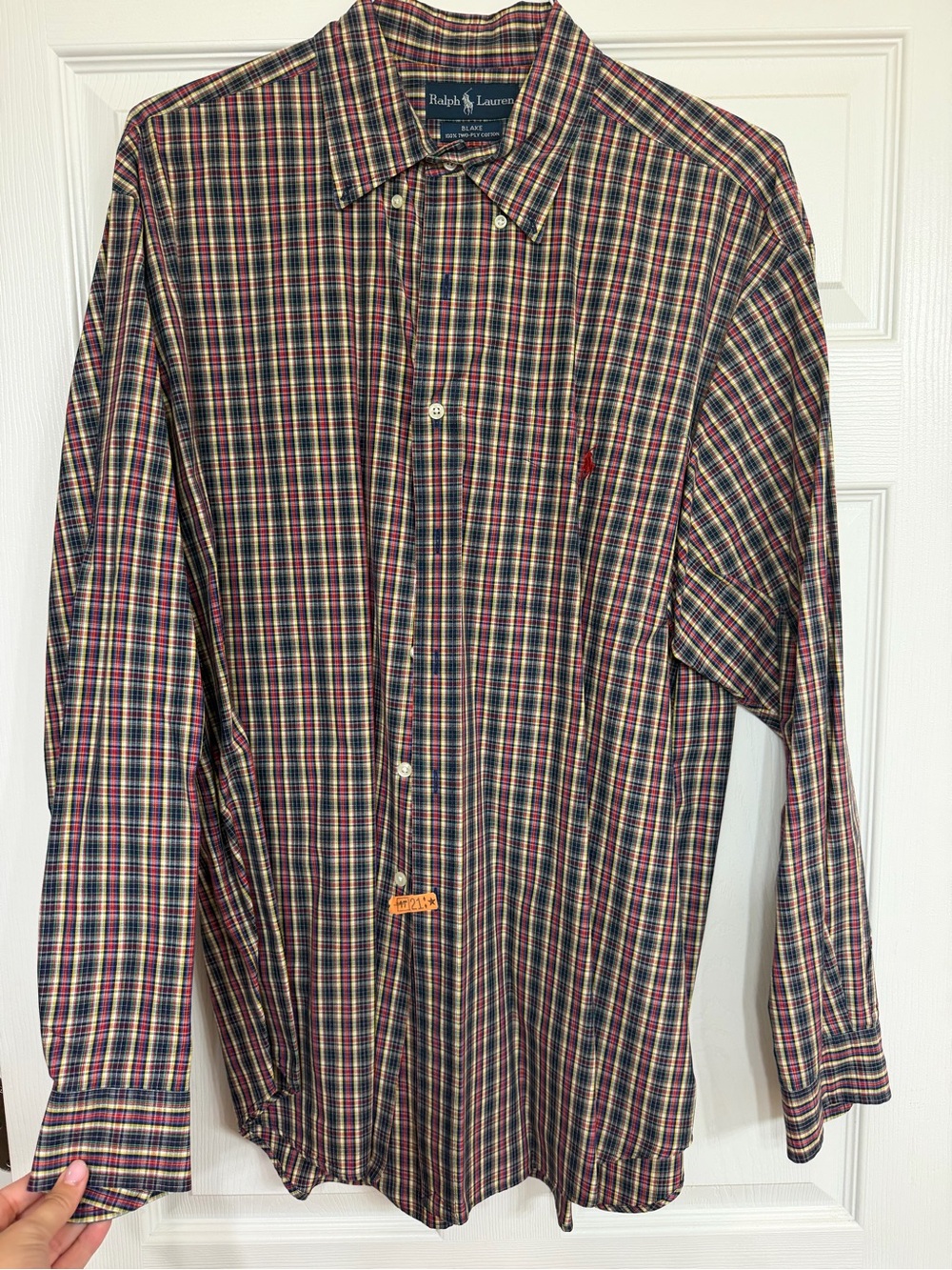 Ralph Lauren Multicolor Plaid Button-Down Shirt - Red/Green/Navy